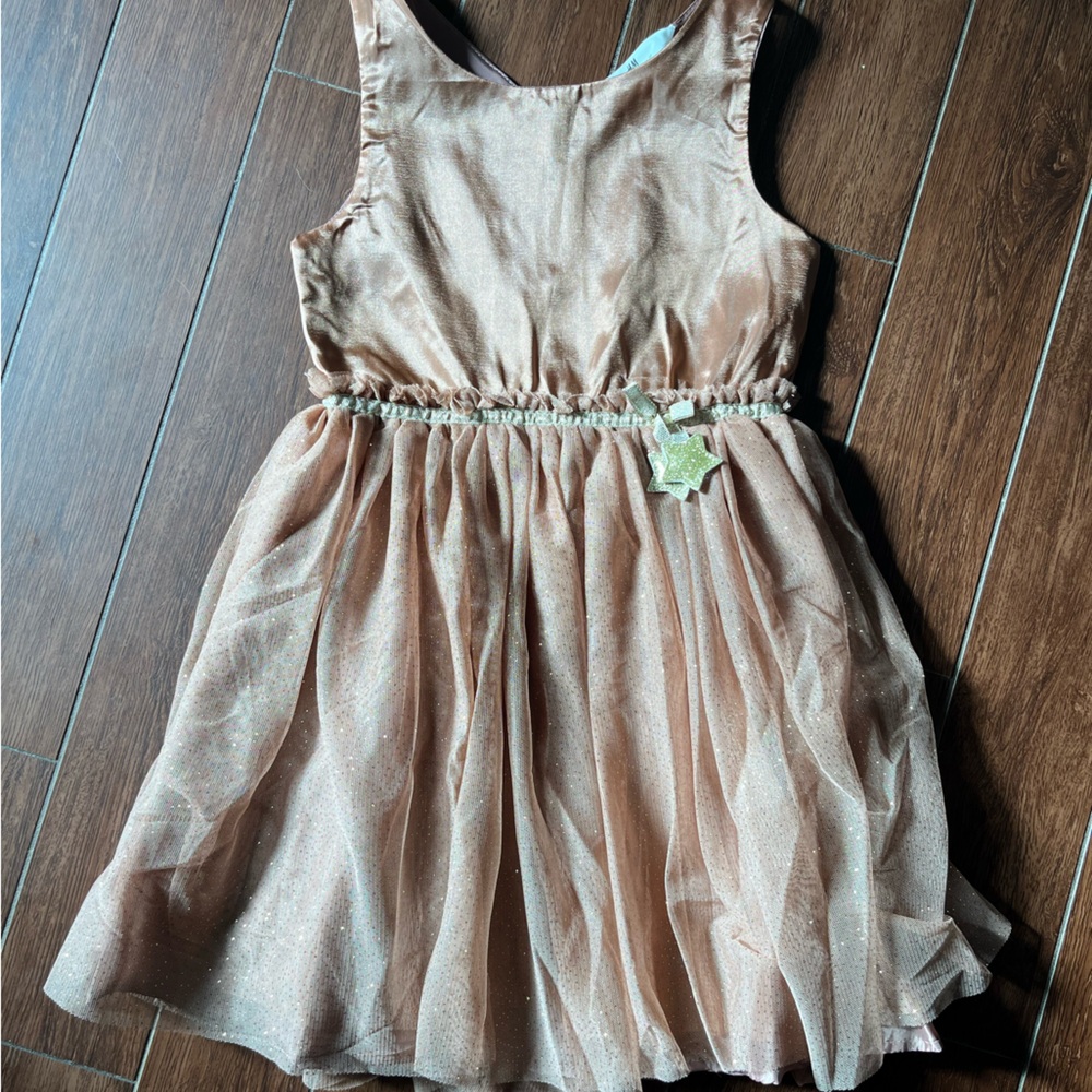 H&M Shimmering Tan Kids Dress